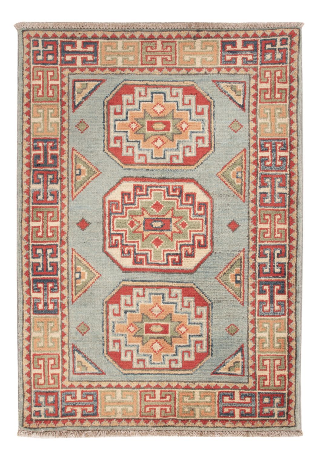 Alfombra Ziegler - Kazak - 91 x 62 cm - azul claro