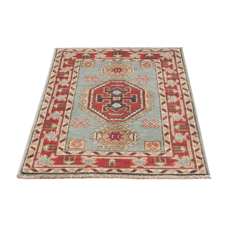 Alfombra Ziegler - Kazak - 96 x 60 cm - azul claro