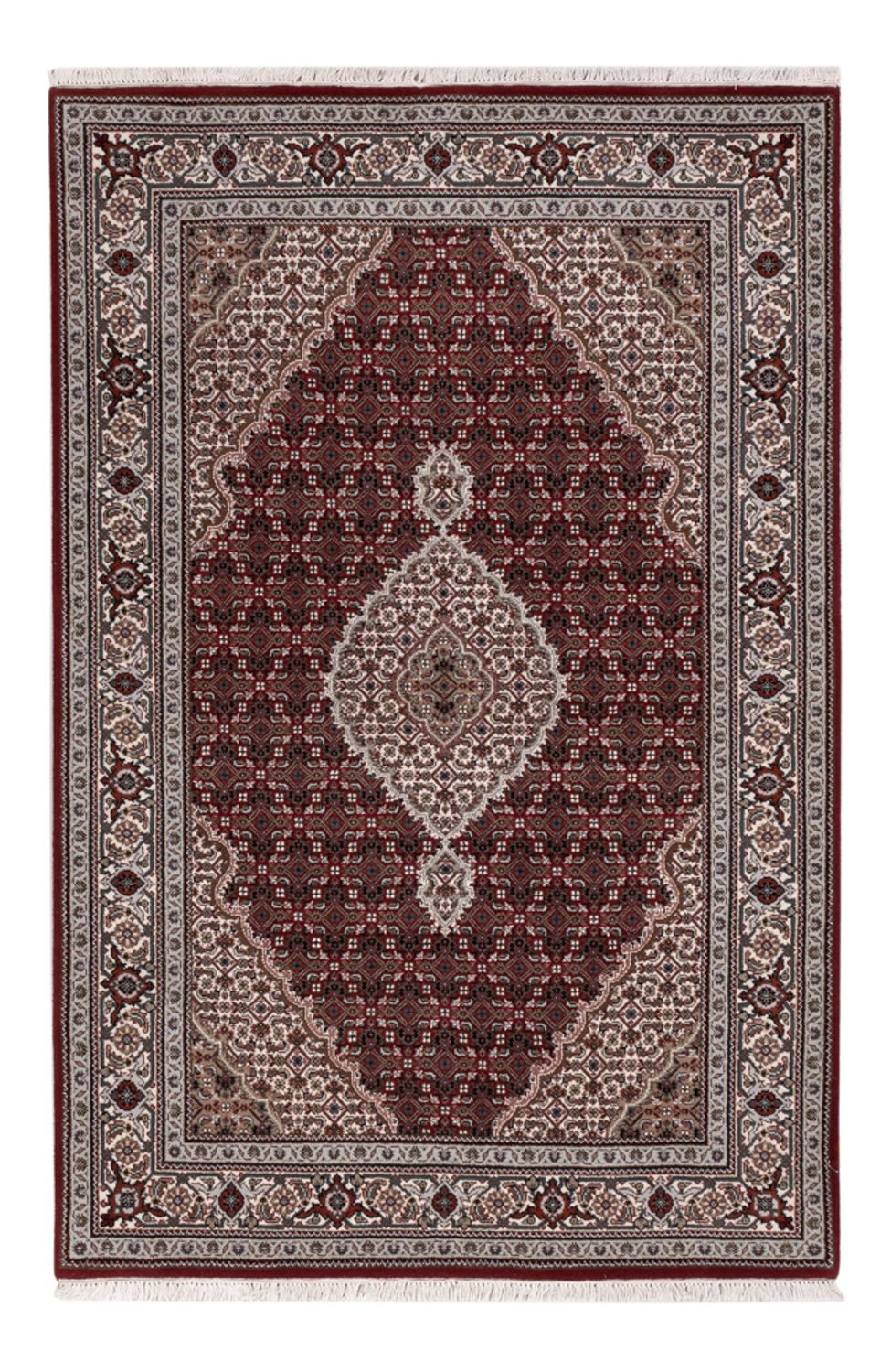 Alfombra oriental - Tabriz - 186 x 124 cm - beige oscuro