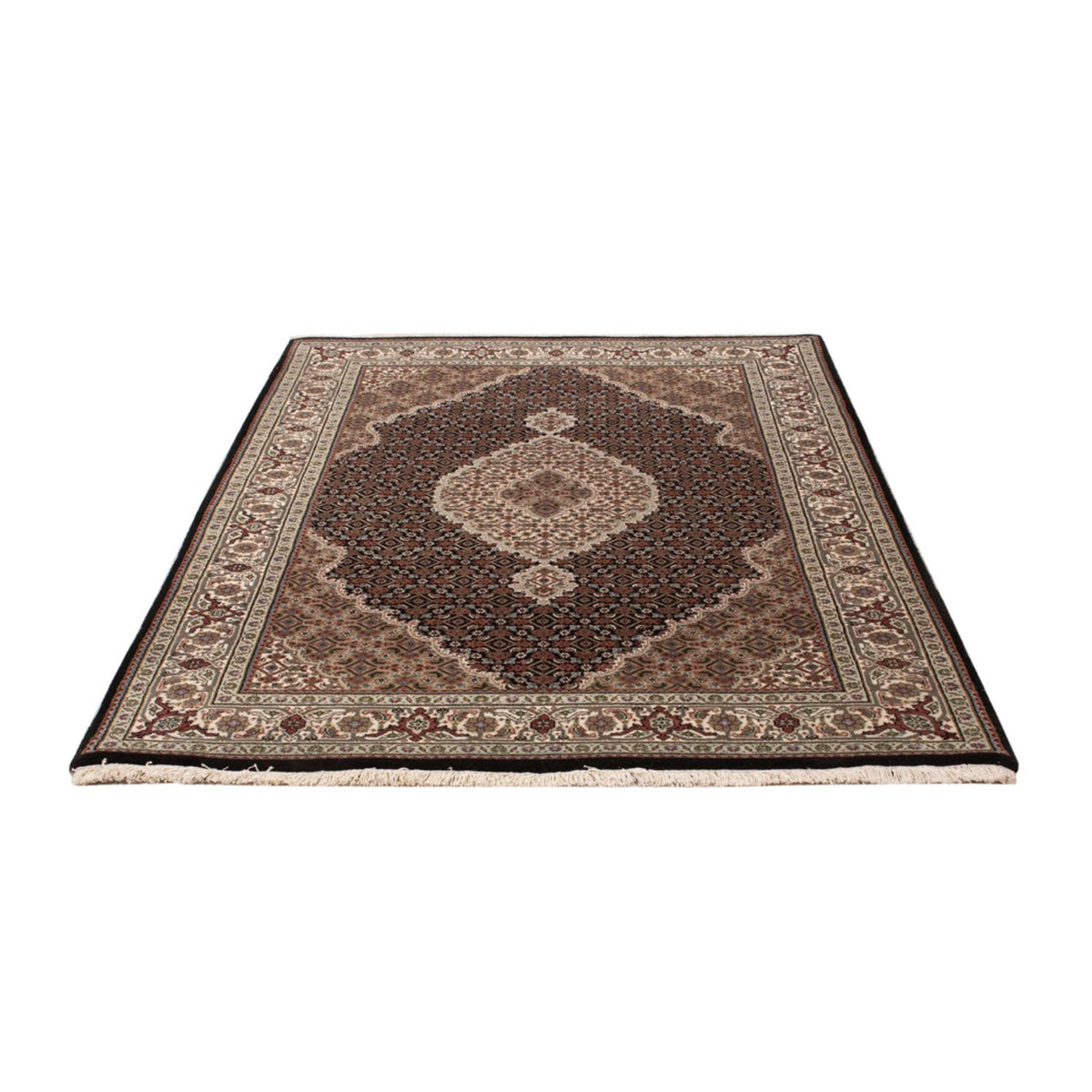 Alfombra oriental - Tabriz - 187 x 124 cm - beige oscuro