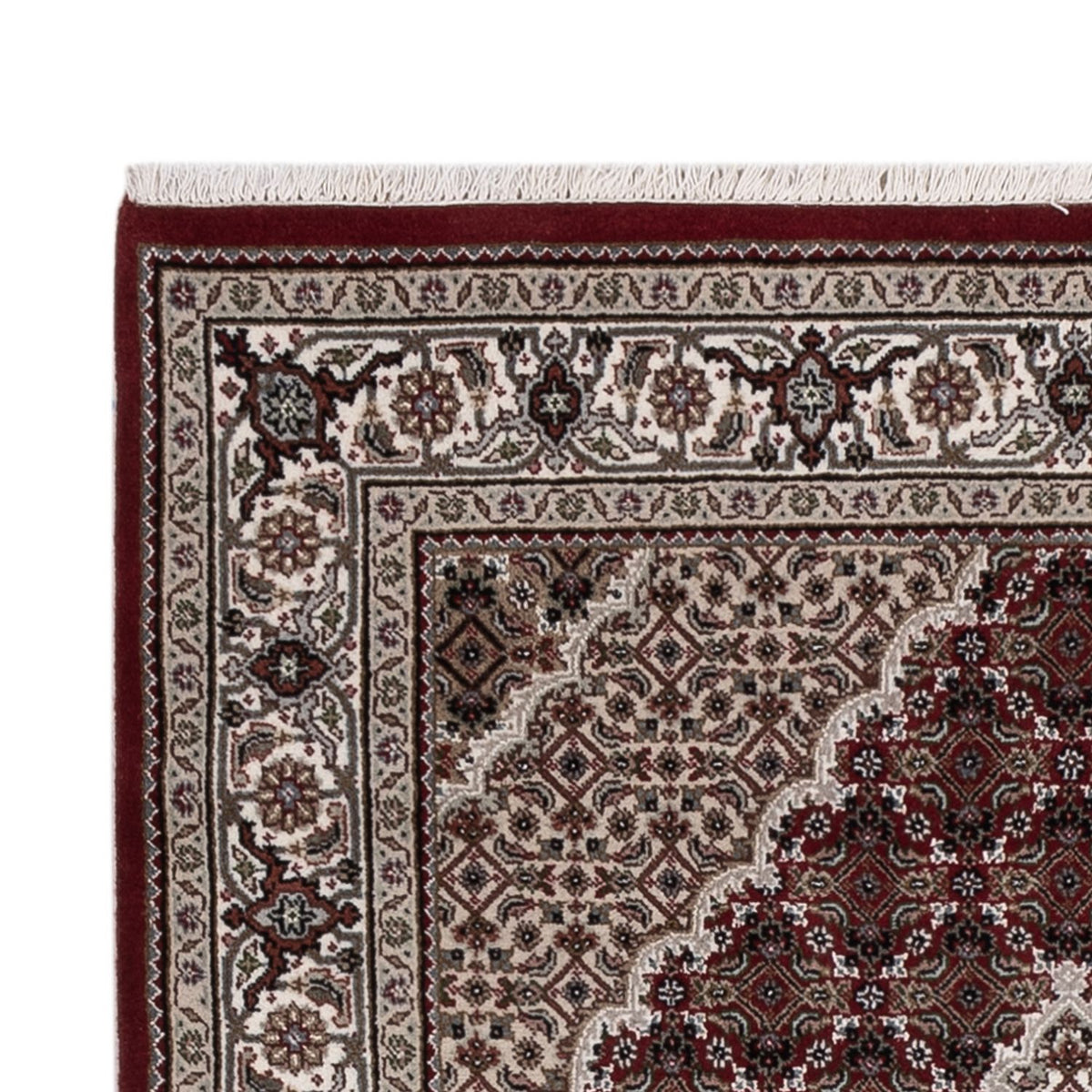 Alfombra oriental - Tabriz - 187 x 123 cm - beige oscuro