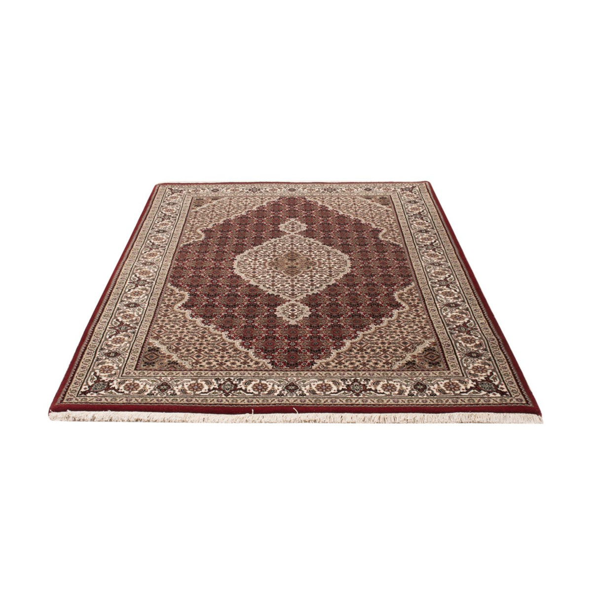 Alfombra oriental - Tabriz - 187 x 123 cm - beige oscuro