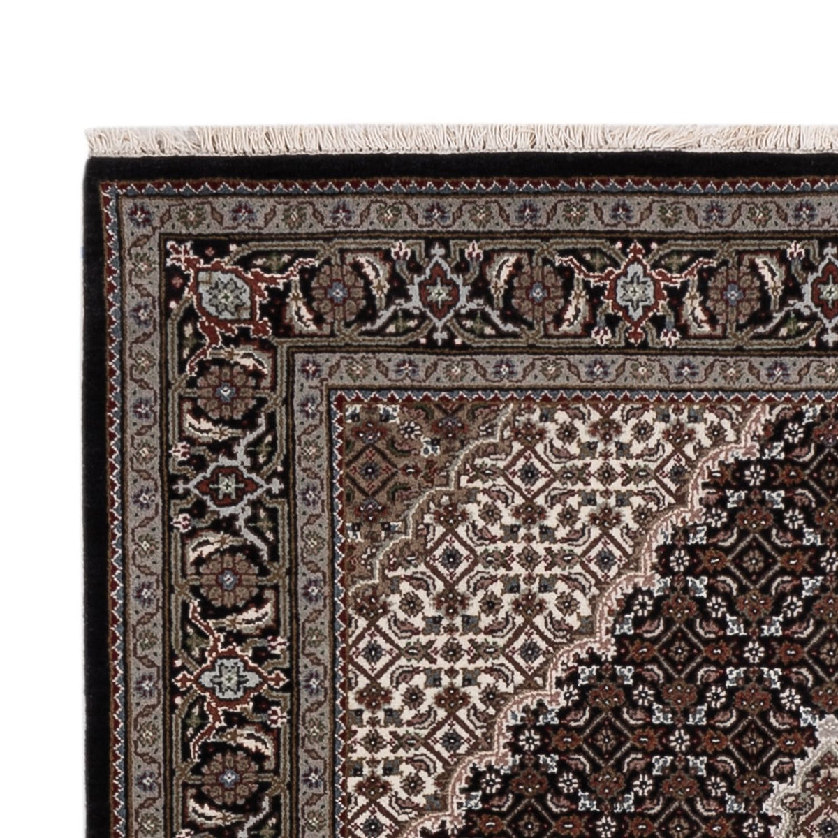 Alfombra oriental - Tabriz - 184 x 120 cm - beige oscuro