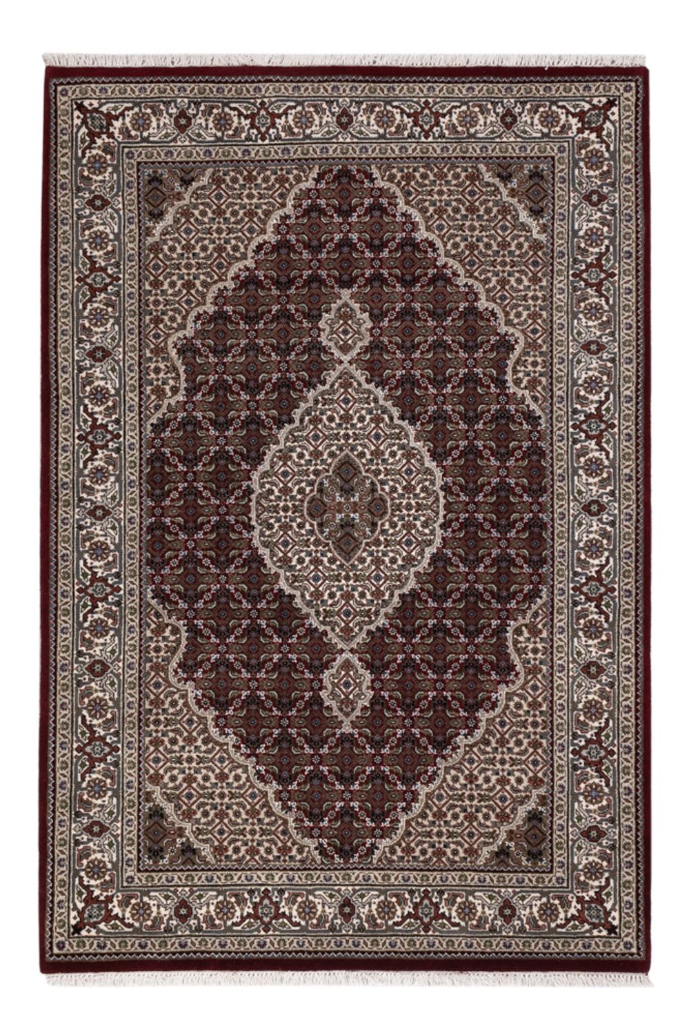 Alfombra oriental - Tabriz - 186 x 124 cm - beige oscuro