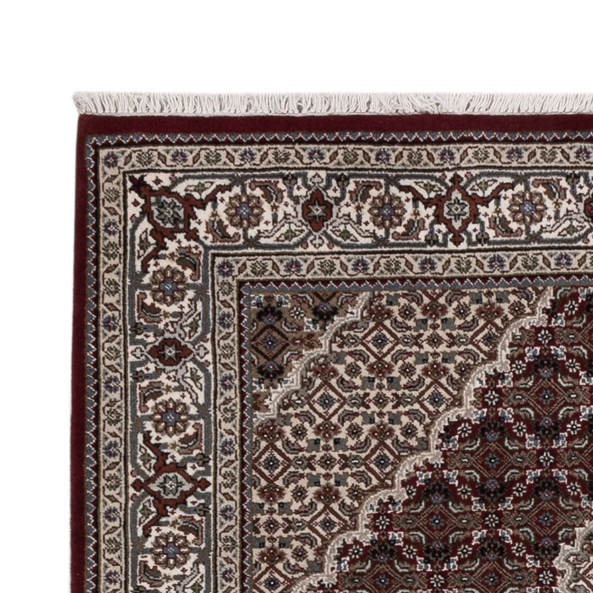 Alfombra oriental - Tabriz - 186 x 124 cm - beige oscuro