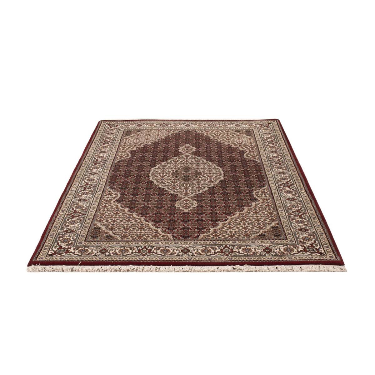 Alfombra oriental - Tabriz - 186 x 124 cm - beige oscuro