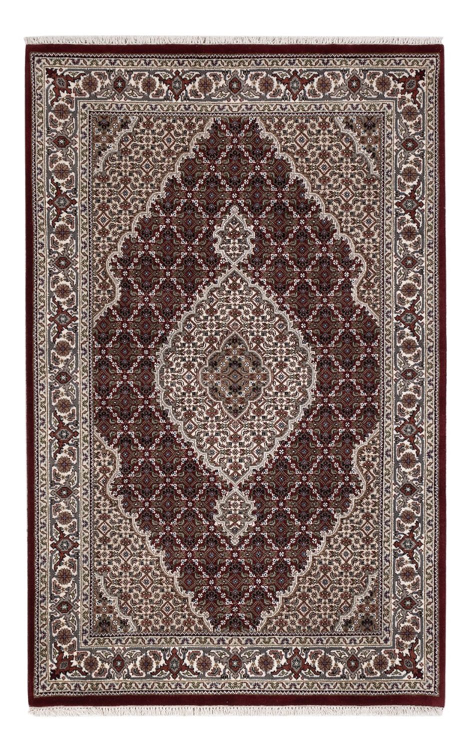 Alfombra oriental - Tabriz - 183 x 119 cm - beige oscuro