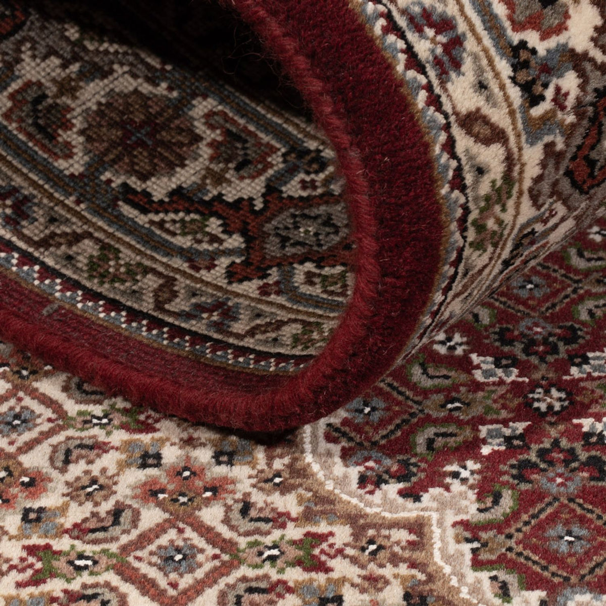 Alfombra oriental - Tabriz - 183 x 119 cm - beige oscuro