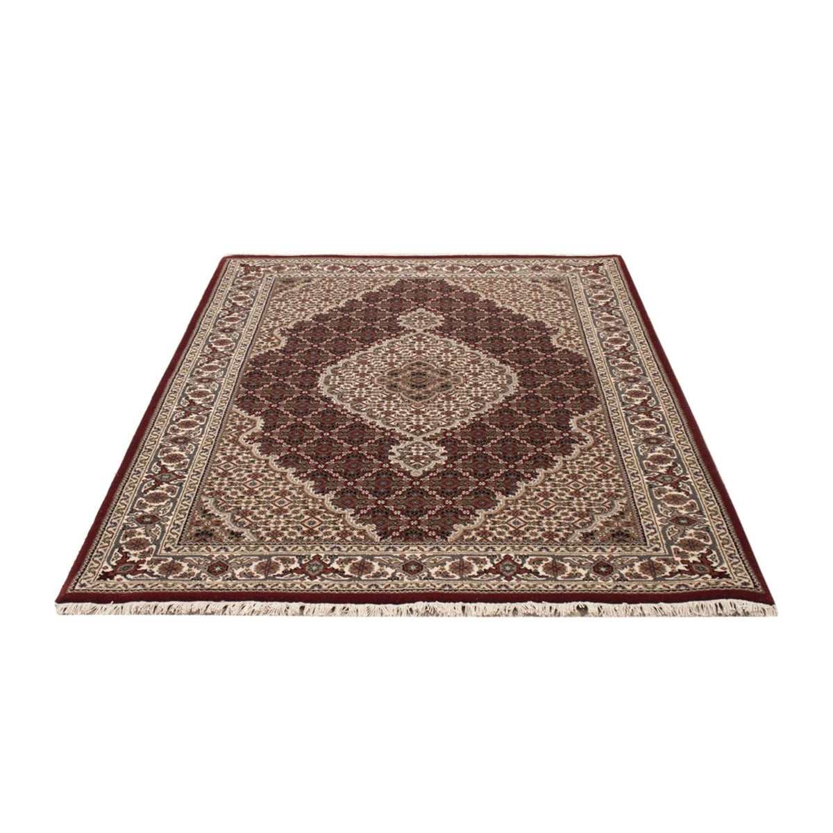 Alfombra oriental - Tabriz - 183 x 119 cm - beige oscuro