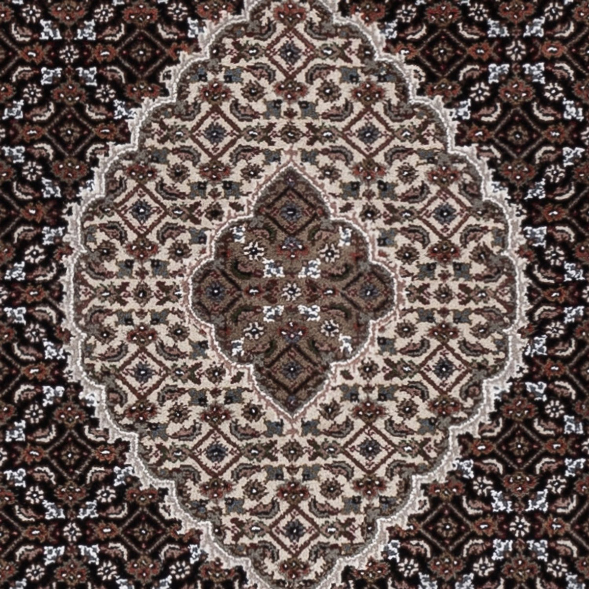 Alfombra oriental - Tabriz - 185 x 125 cm - beige oscuro