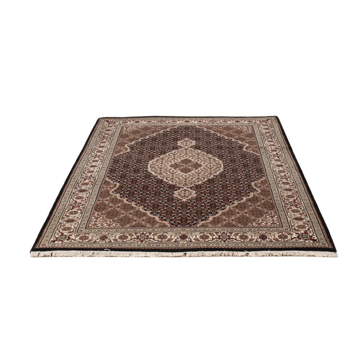 Alfombra oriental - Tabriz - 185 x 125 cm - beige oscuro