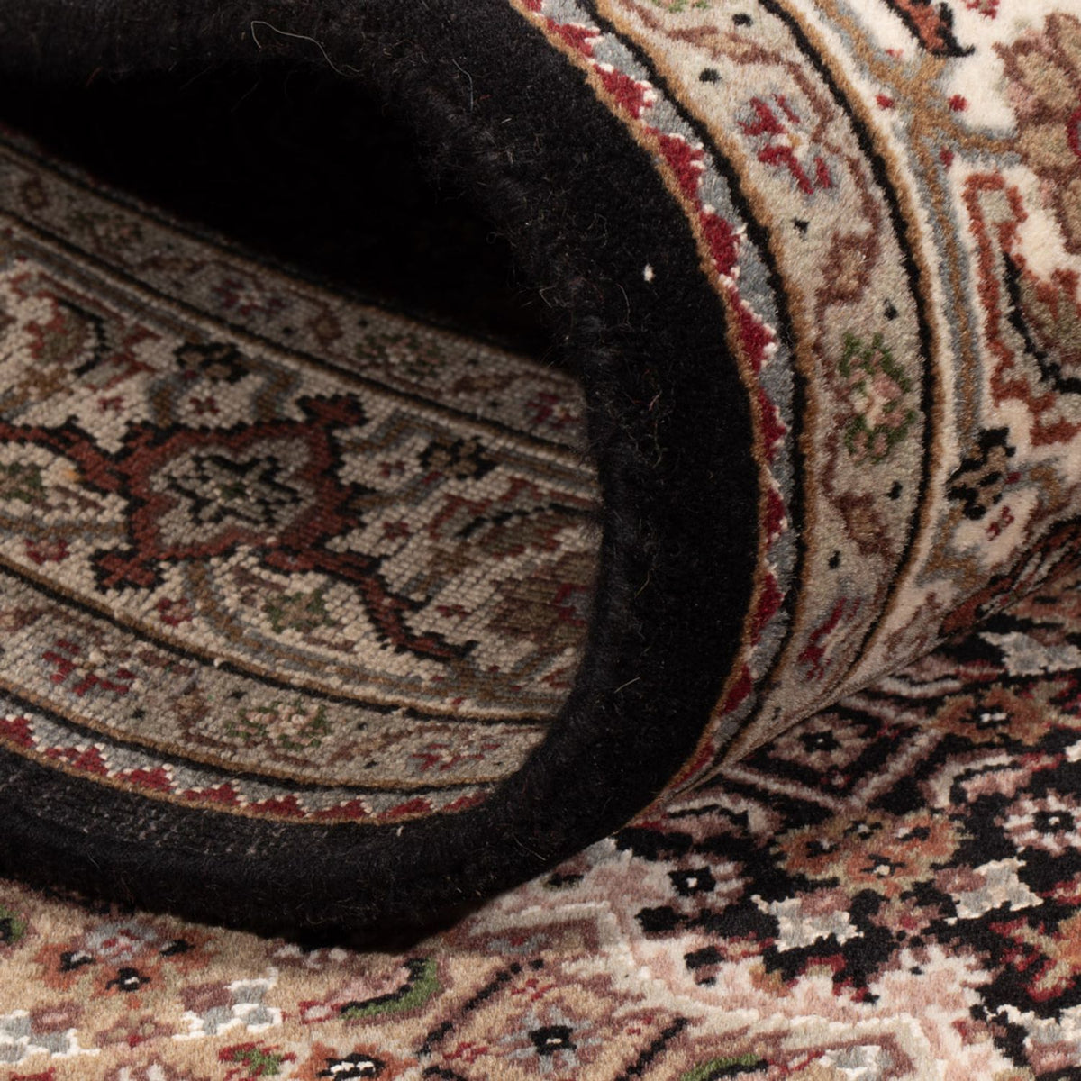 Alfombra oriental - Tabriz - 184 x 124 cm - beige oscuro