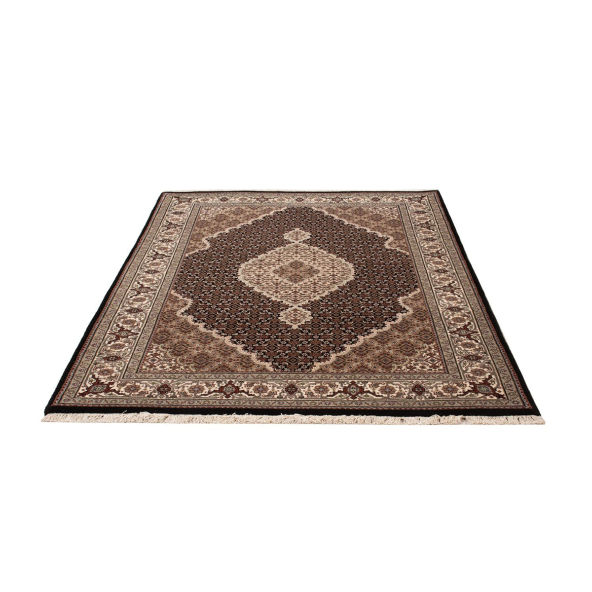 Alfombra oriental - Tabriz - 184 x 124 cm - beige oscuro