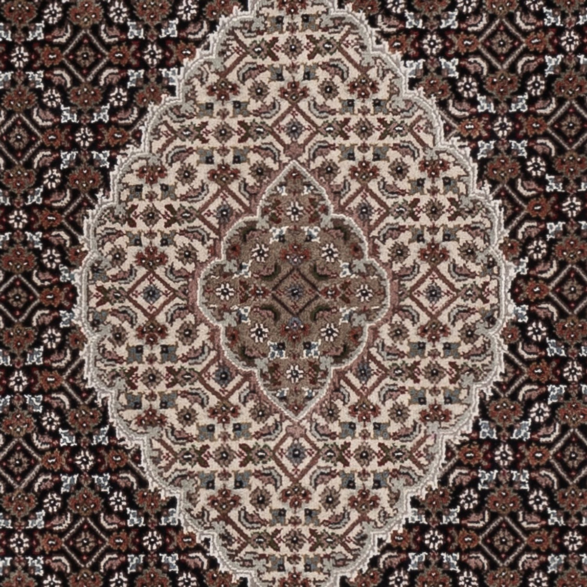Alfombra oriental - Tabriz - 188 x 123 cm - beige oscuro