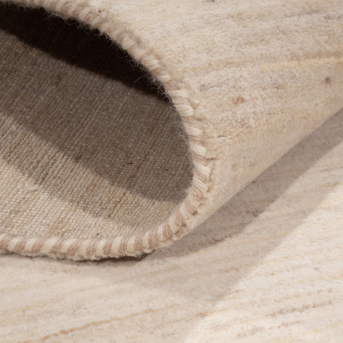 Alfombra de pasillo Alfombra Gabbeh - Loribaft Indus - 294 x 84 cm - beige