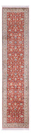 Alfombra de pasillo Alfombra de seda - Seda de Cachemira - 363 x 79 cm - rojo