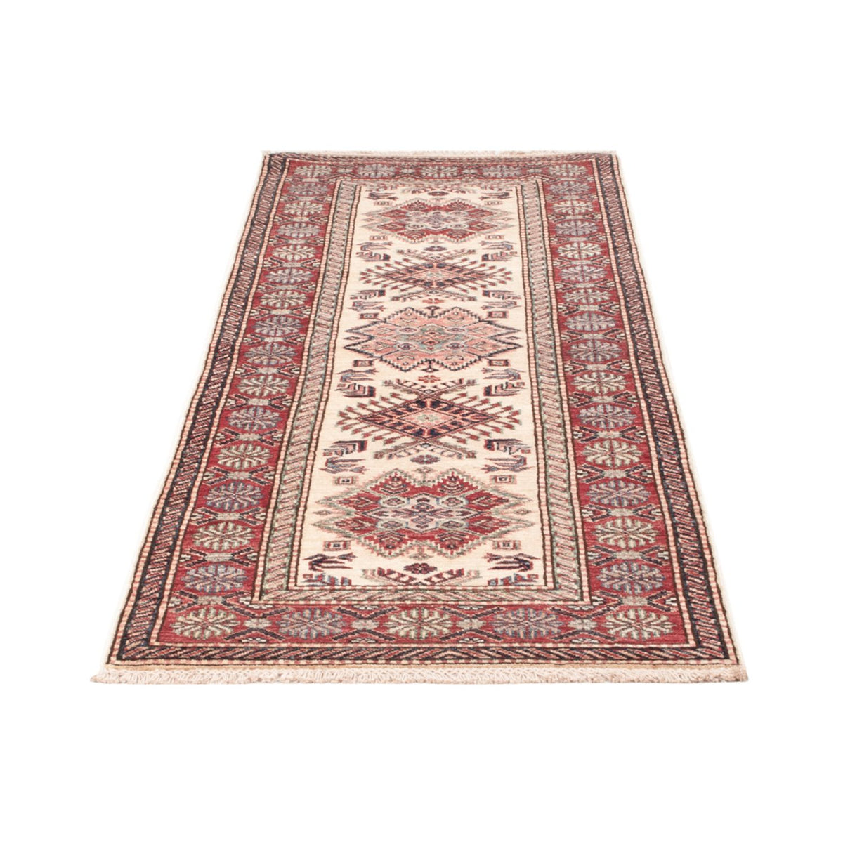 Alfombra de pasillo Alfombra Ziegler - Kazak - 207 x 74 cm - beige