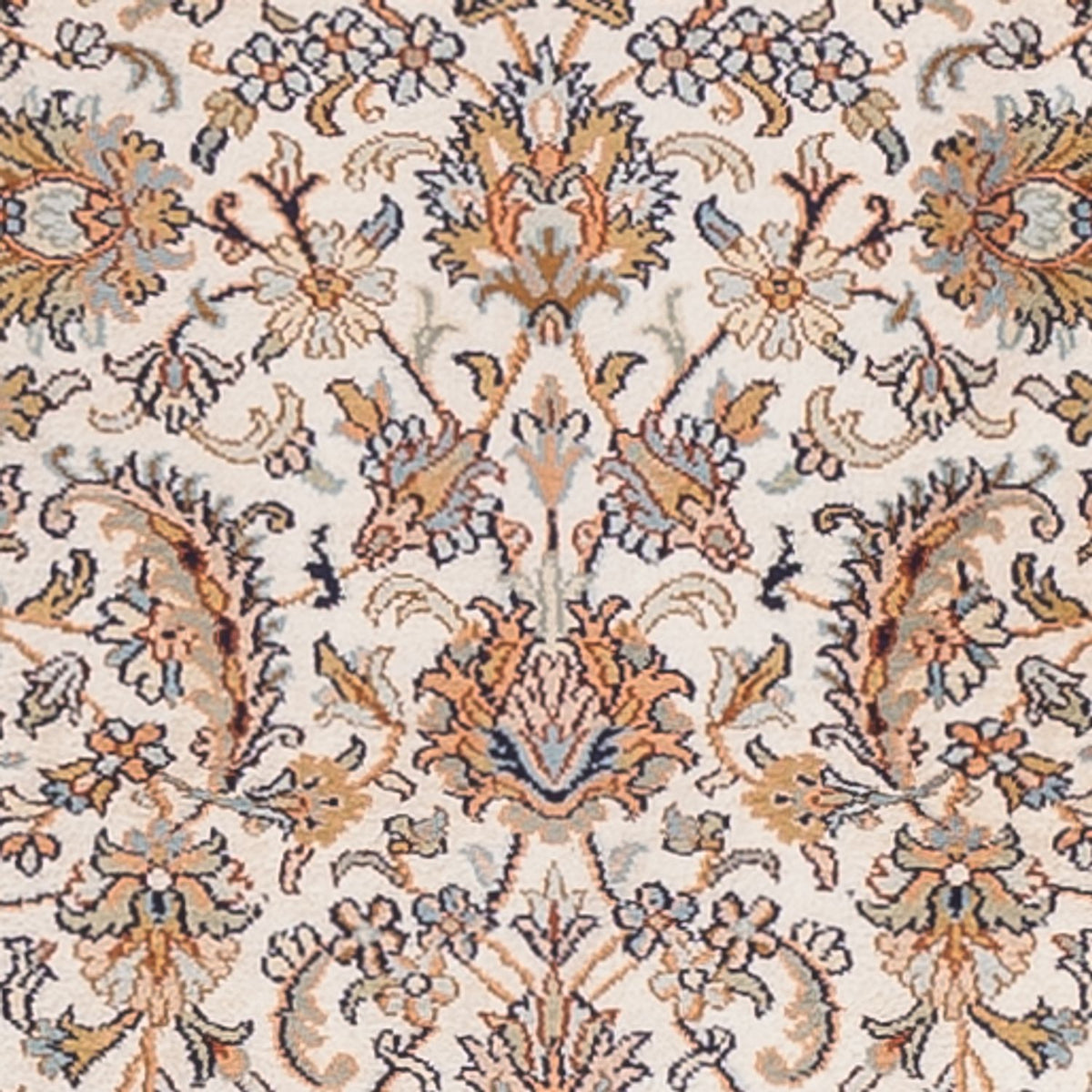 Alfombra de pasillo Alfombra de seda - Seda de Cachemira - 308 x 80 cm - beige
