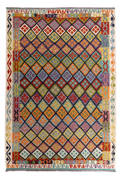 Kilim Maimana Alfombra 206x298cm - Alfombra de lana