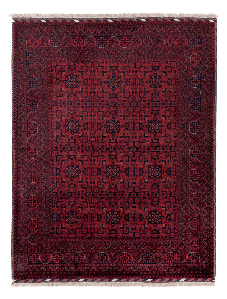 Afghan Teppich - Royal - 200 x 151 cm - rot