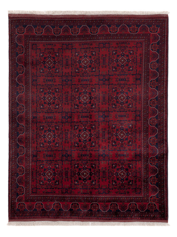 Afghan Teppich - Royal - 195 x 151 cm - rot