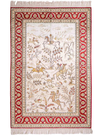 Seda china Alfombra 124x183cm - Alfombra oriental