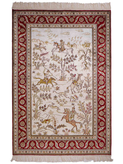 Seda china Alfombra 126x183cm - Alfombra oriental