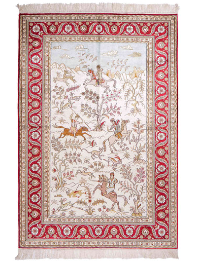 Seda china Alfombra 126x185cm - Alfombra oriental