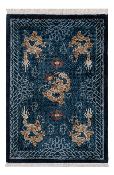 Seda china Alfombra 123x187cm - Alfombra oriental
