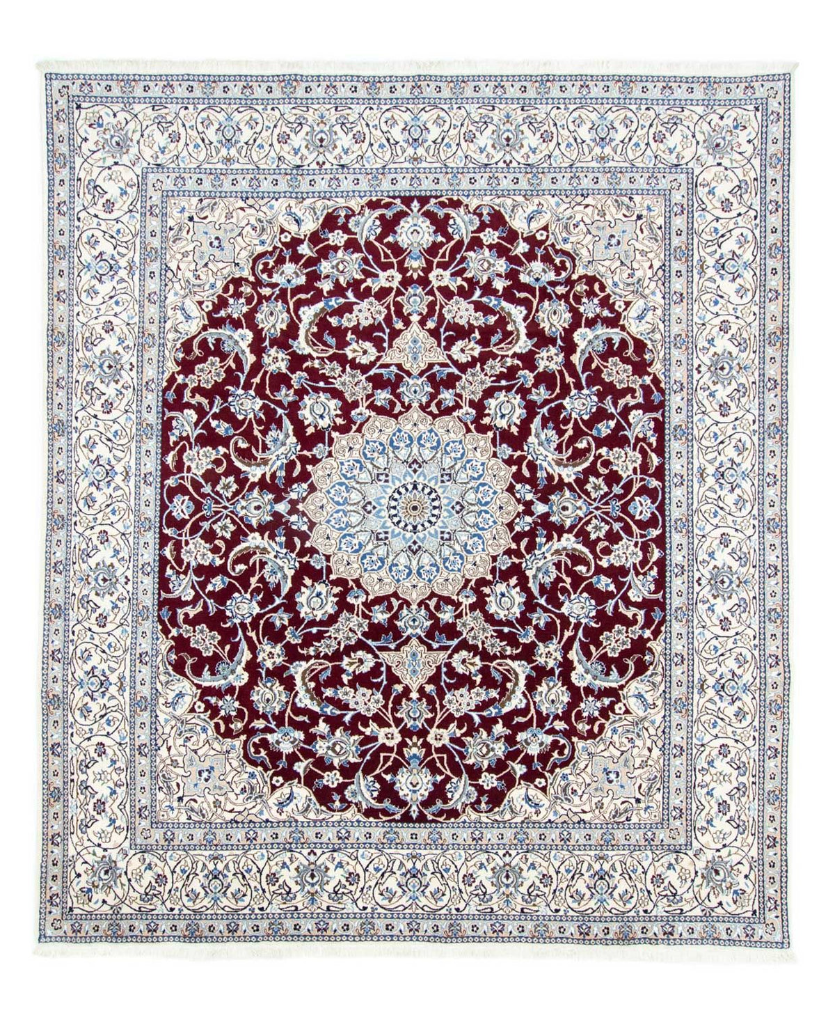 Alfombra Persa - Nain - Real - 290 x 240 cm - rojo