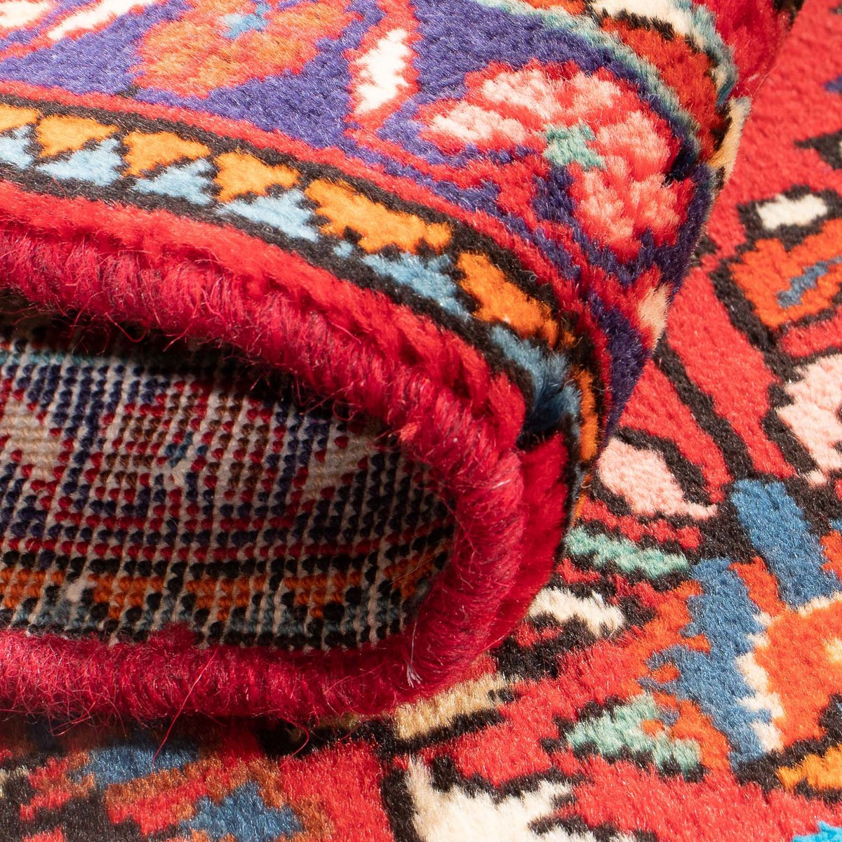 Alfombra persa - Nómada - 81 x 63 cm - rojo