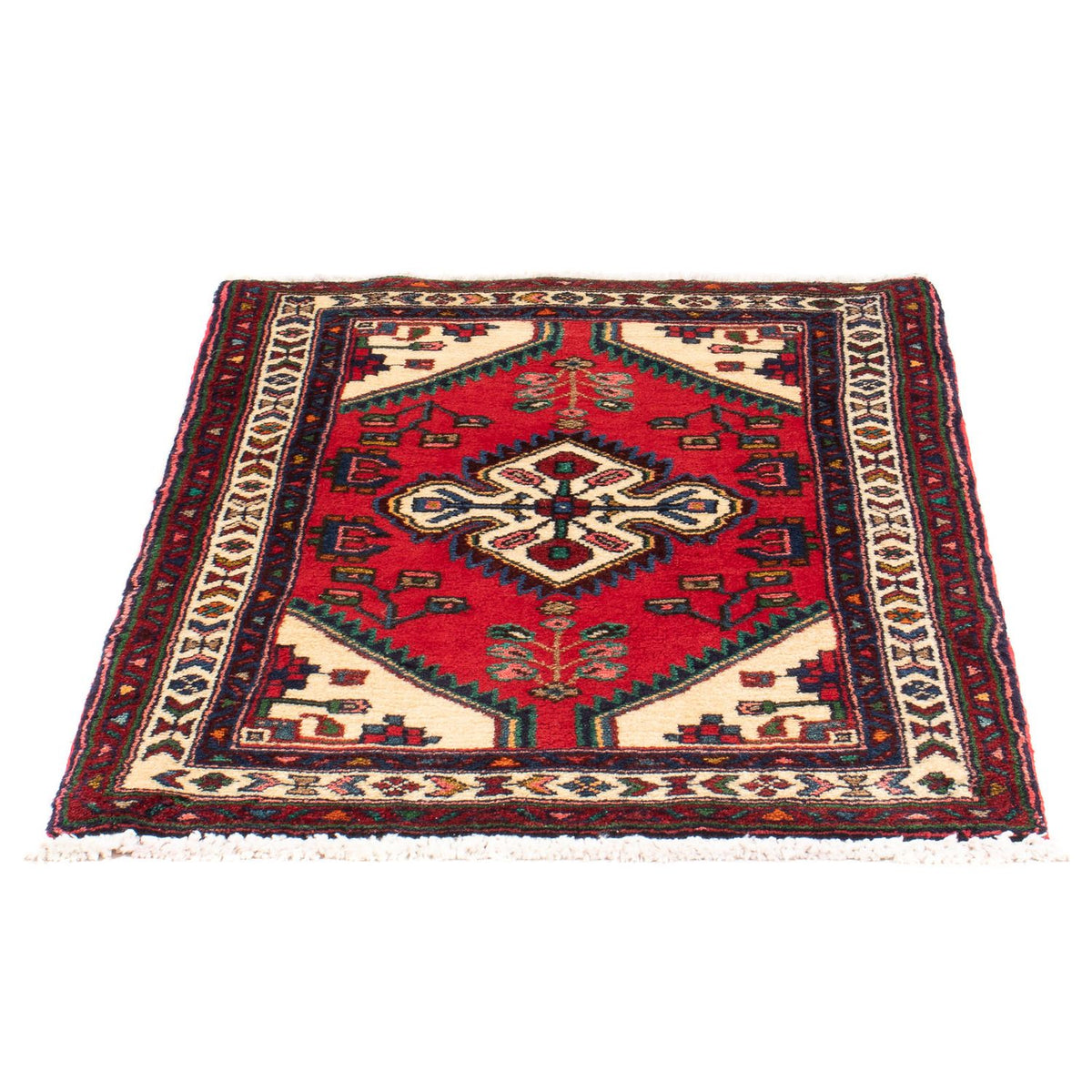 Alfombra persa - Nómada - 90 x 65 cm - rojo