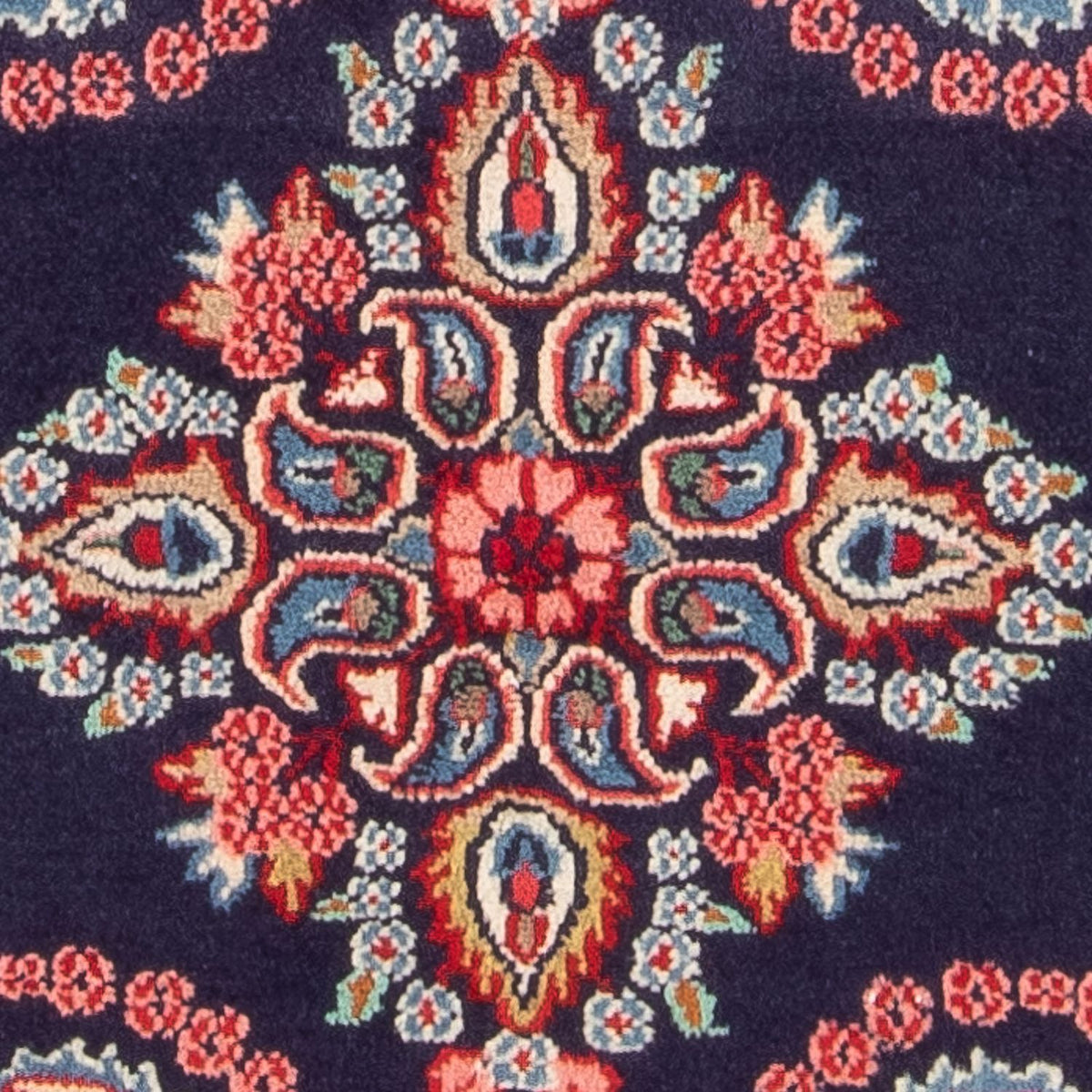 Alfombra persa - Clásica - 96 x 66 cm - azul oscuro