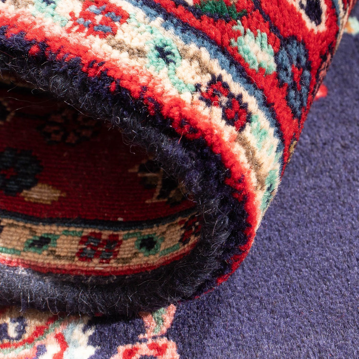 Alfombra persa - Clásica - 96 x 66 cm - azul oscuro