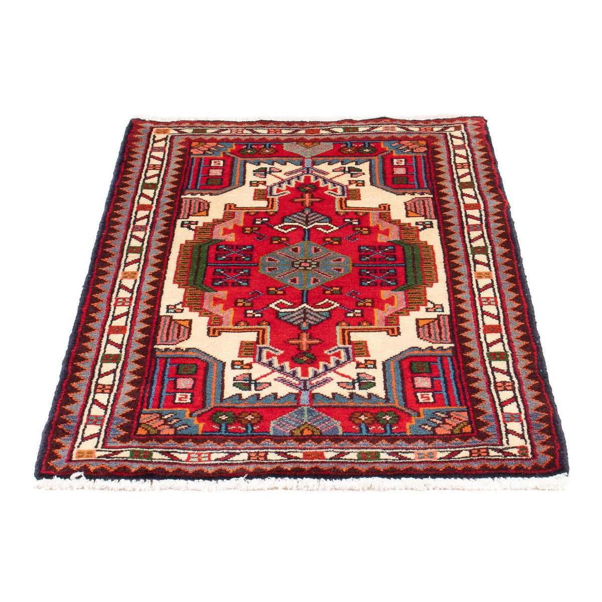 Alfombra persa - Nómada - 98 x 64 cm - rojo
