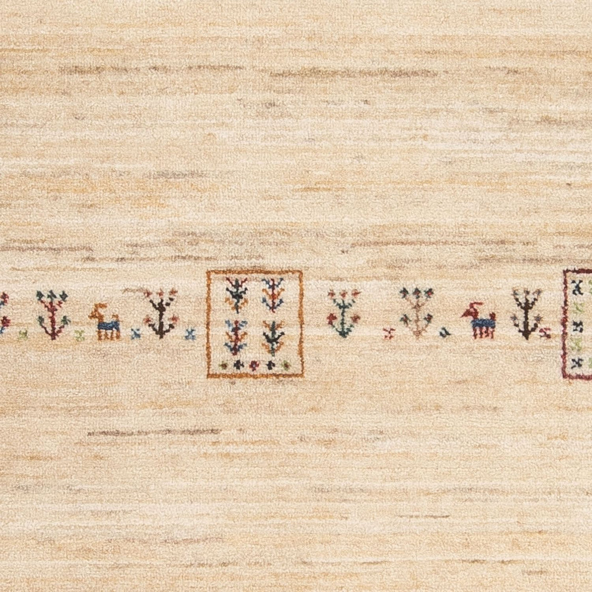 Alfombra Gabbeh - Loribaft Persa - 159 x 100 cm - beige