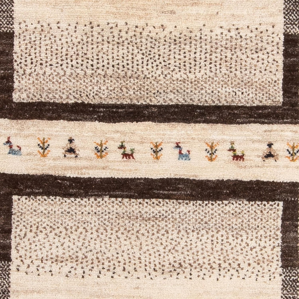Alfombra Gabbeh - Loribaft Persa - 157 x 98 cm - natural
