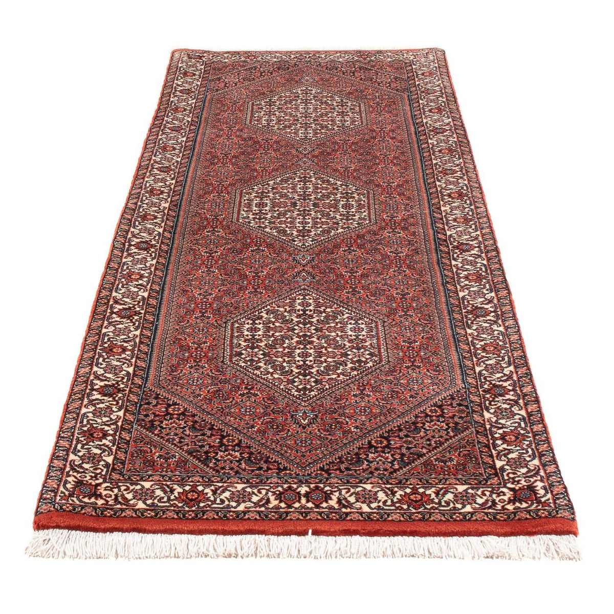 Alfombra de pasillo Alfombra persa - Bidjar - 236 x 80 cm - rojo