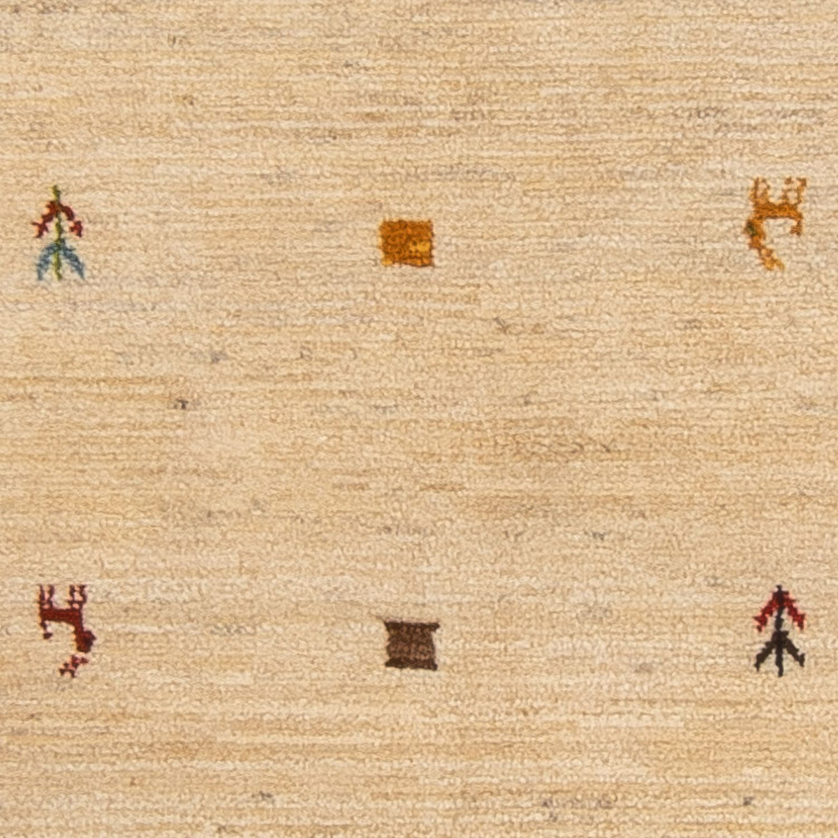 Alfombra de pasillo Alfombra Gabbeh - Persa - 200 x 82 cm - beige