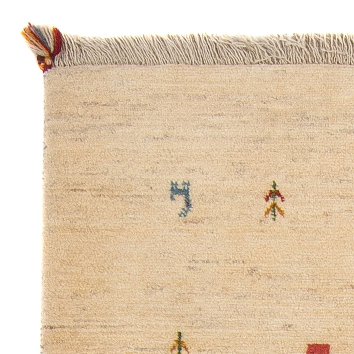 Alfombra de pasillo Alfombra Gabbeh - Persa - 200 x 82 cm - beige