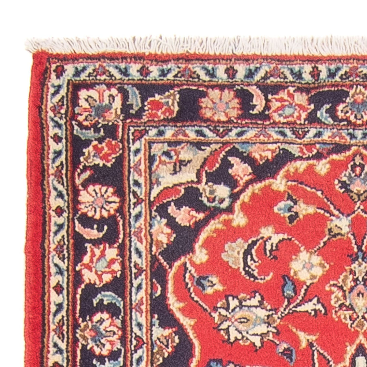 Alfombra de pasillo Alfombra persa - Keshan - 194 x 80 cm - rojo