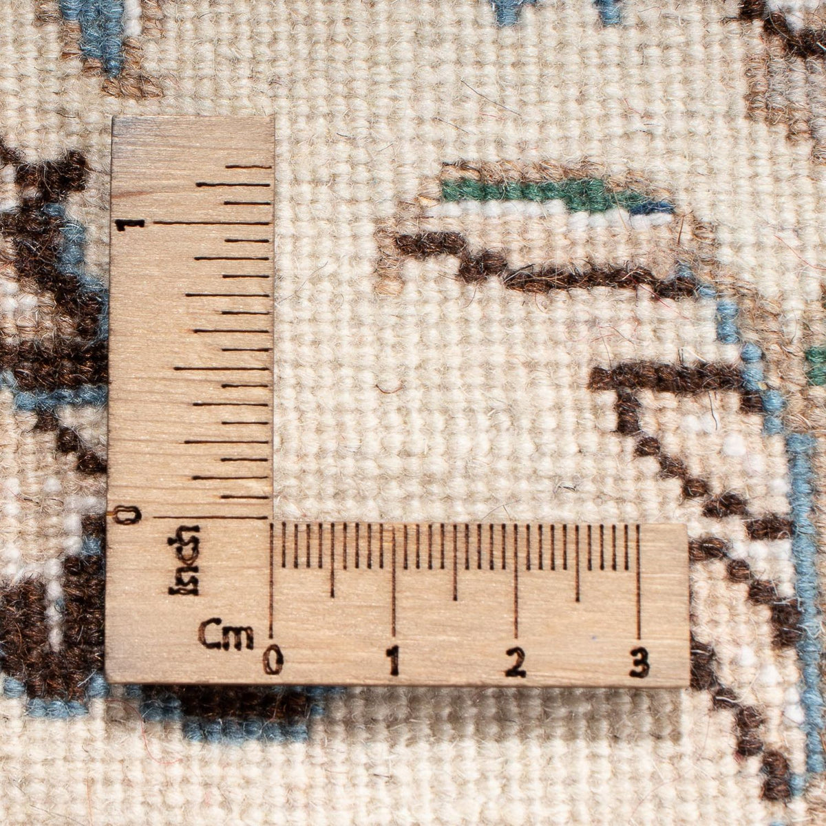 Alfombra de pasillo Alfombra Persa - Nain - Real - 208 x 82 cm - beige