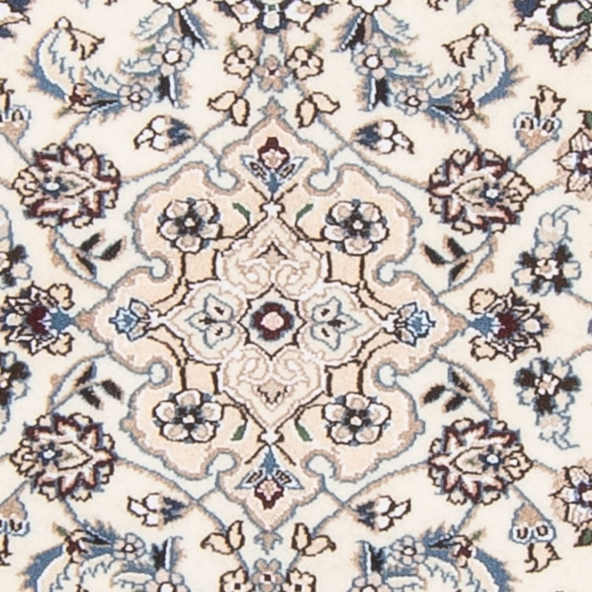 Alfombra de pasillo Alfombra Persa - Nain - Real - 210 x 82 cm - beige
