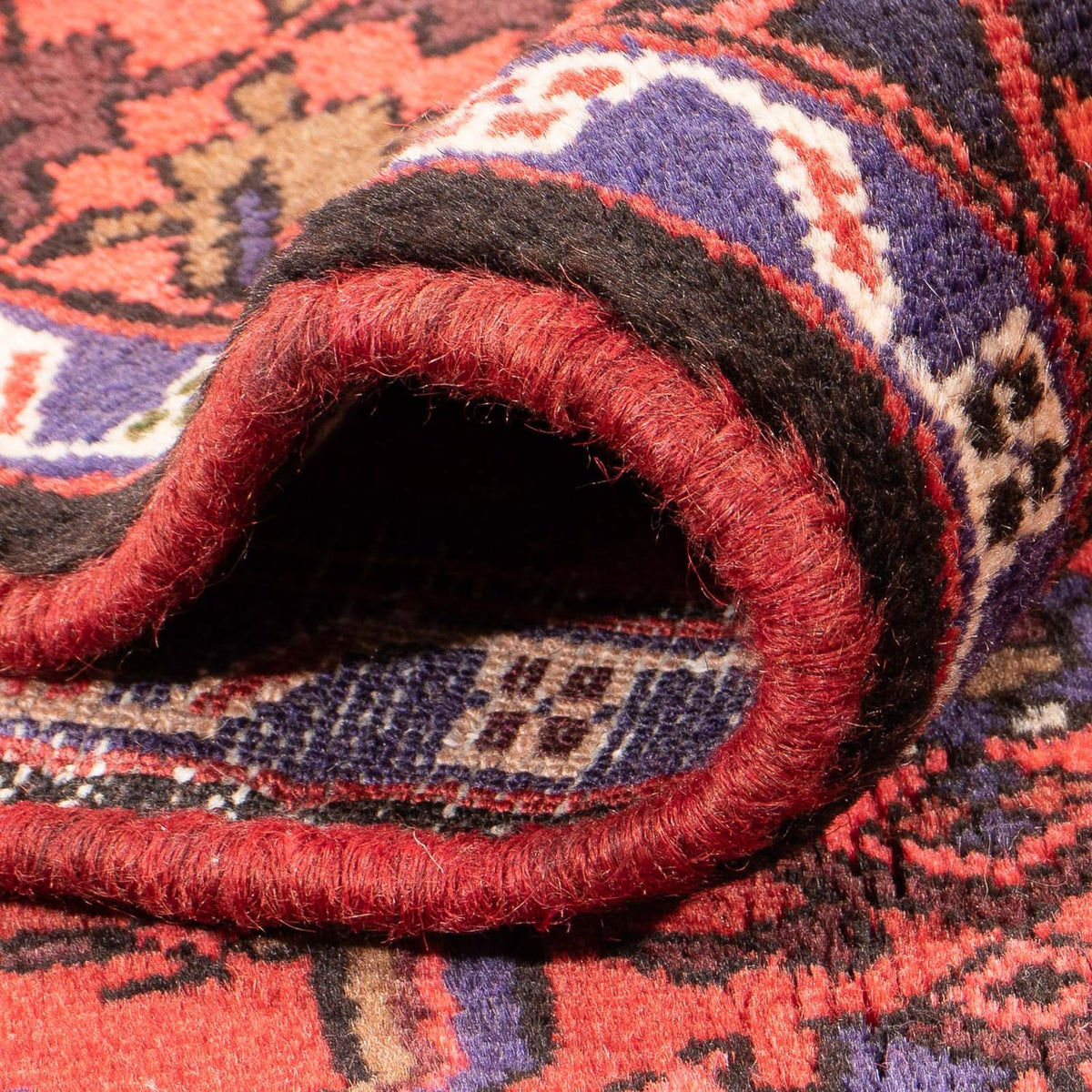 Alfombra persa - Nómada - 194 x 131 cm - rojo