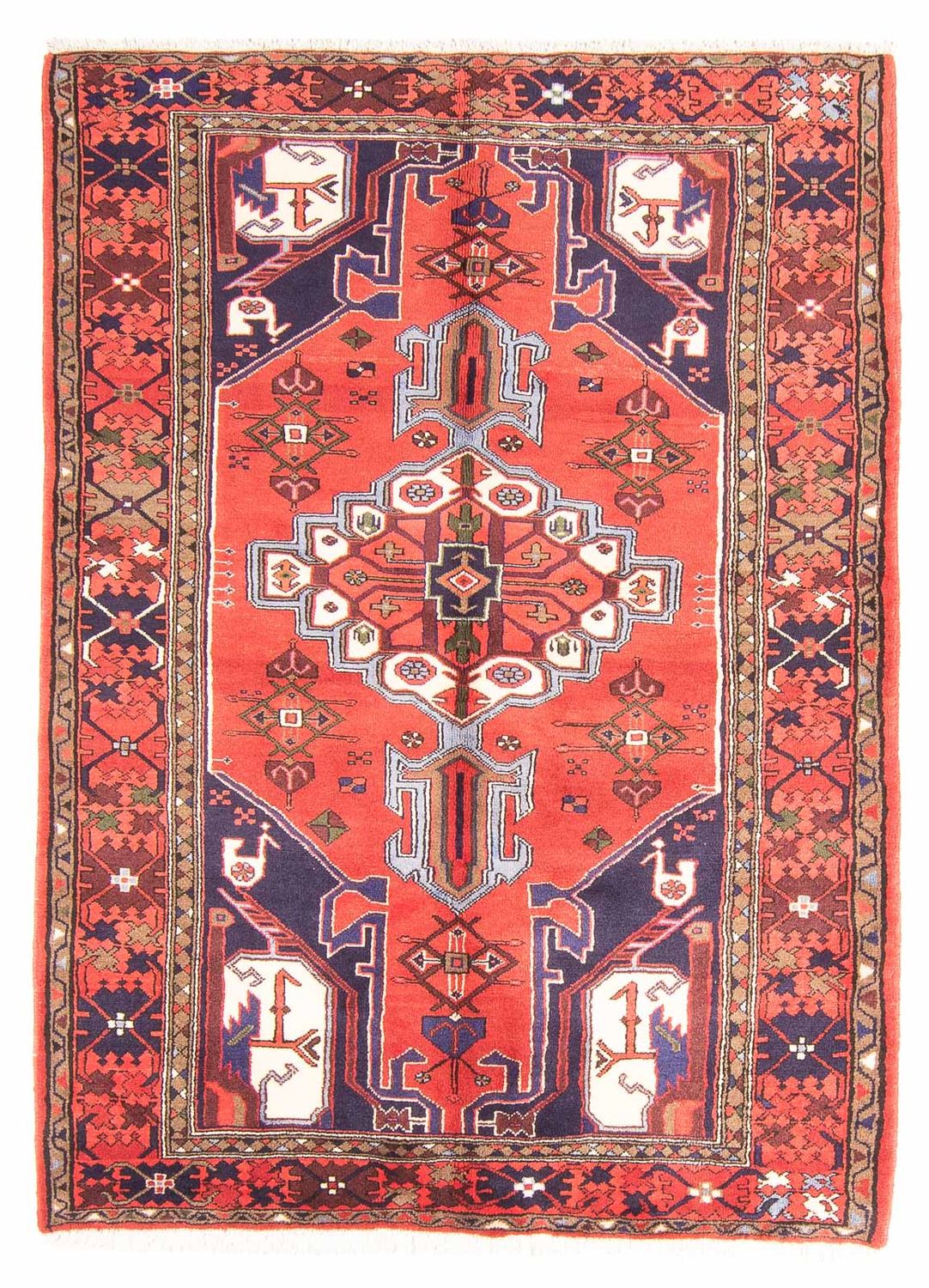 Alfombra persa - Nómada - 185 x 135 cm - rojo