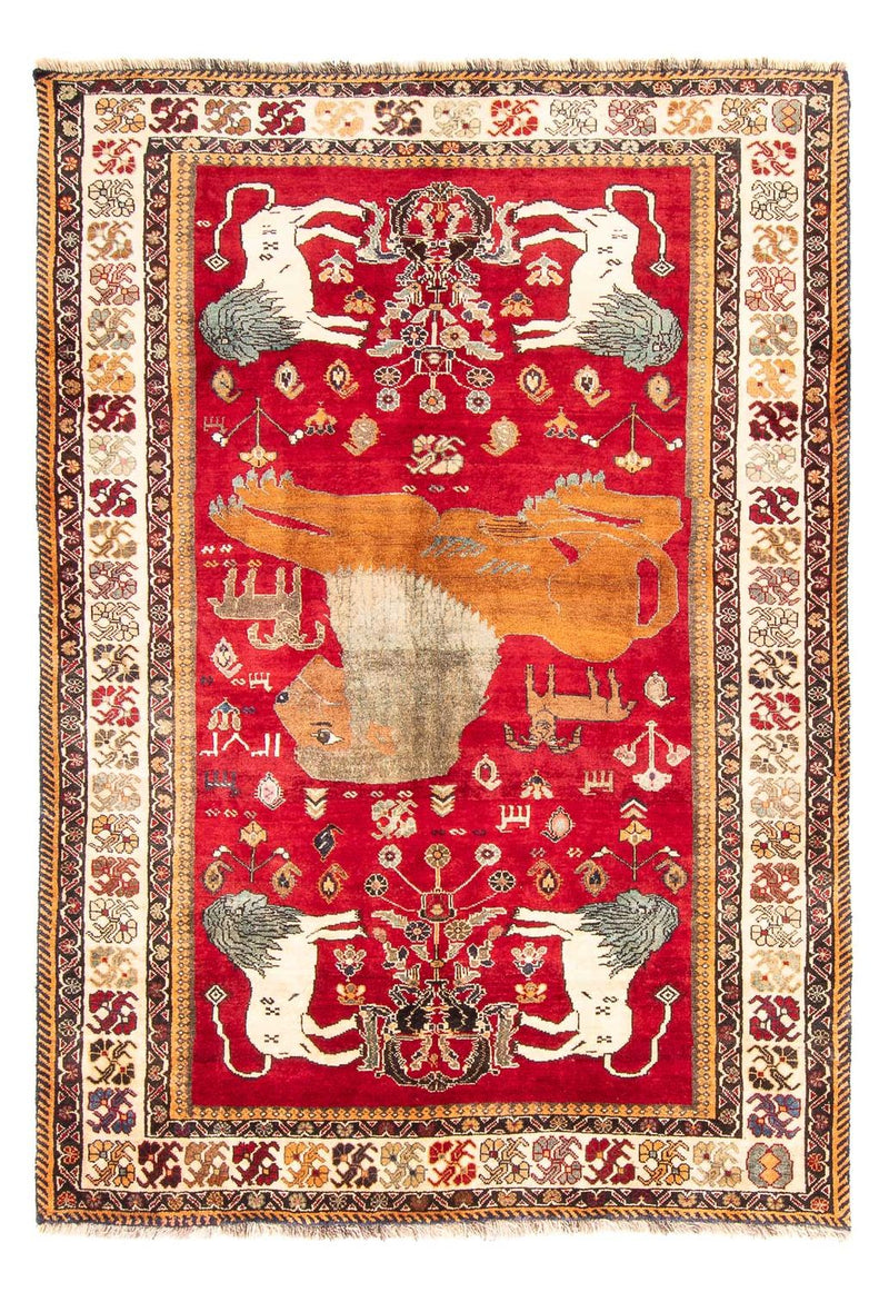 Alfombra Gabbeh - Persa Kashkuli - 265 x 171 cm - rojo