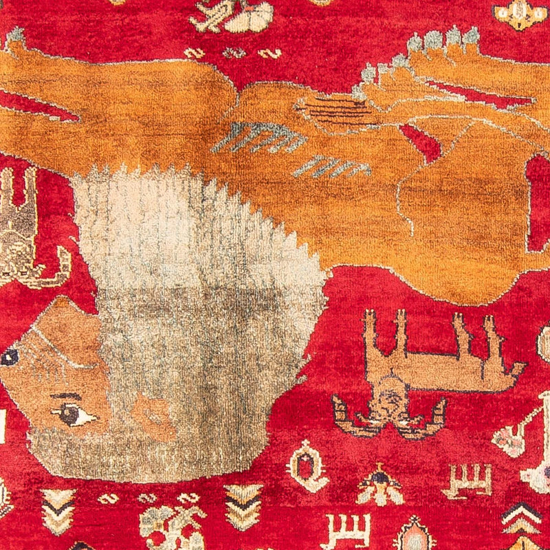 Alfombra Gabbeh - Persa Kashkuli - 265 x 171 cm - rojo