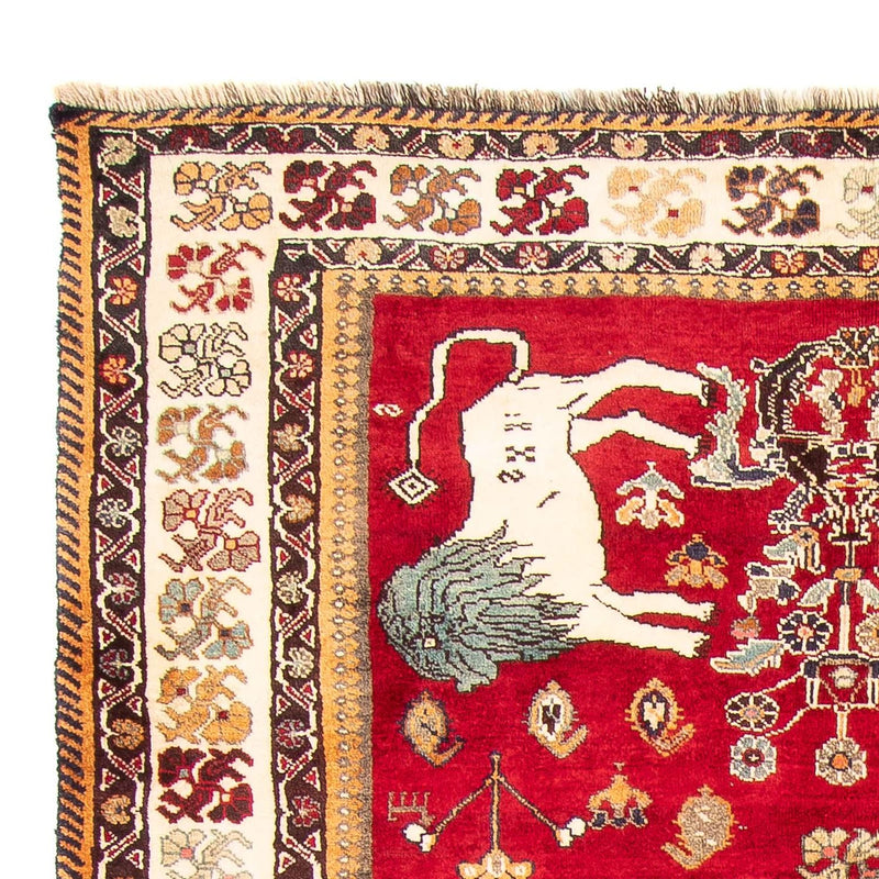 Alfombra Gabbeh - Persa Kashkuli - 265 x 171 cm - rojo