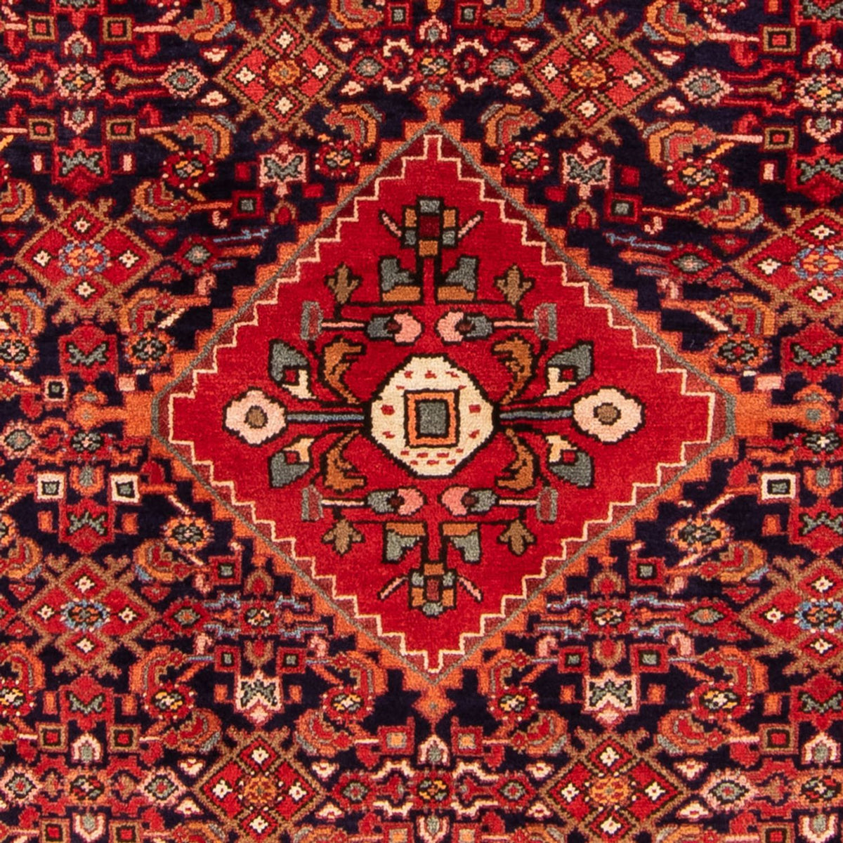 Alfombra persa - Nómada - 243 x 165 cm - azul oscuro