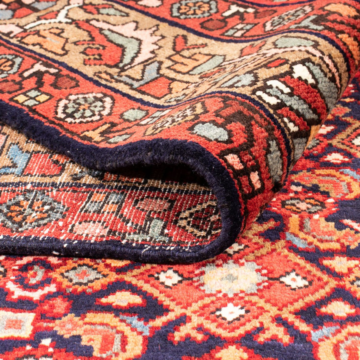 Alfombra persa - Nómada - 243 x 165 cm - azul oscuro